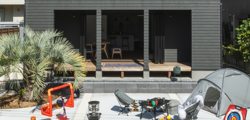 ZERO-CUBE MALIBUのウッドデッキ